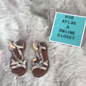 Cole Haan Snake Print Sandals Size 5